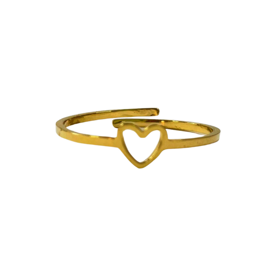 Open hart - Goud