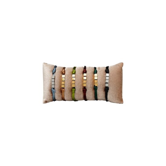 LOVE - Satijnen armband - Goud
