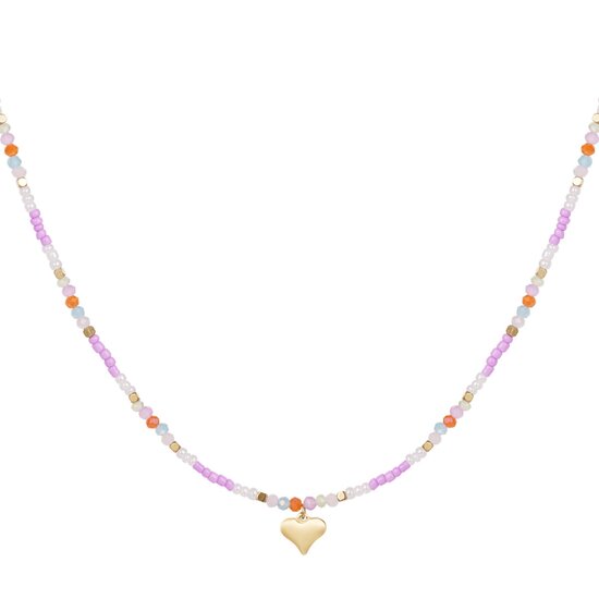 Beads Heart - Paars/Multi