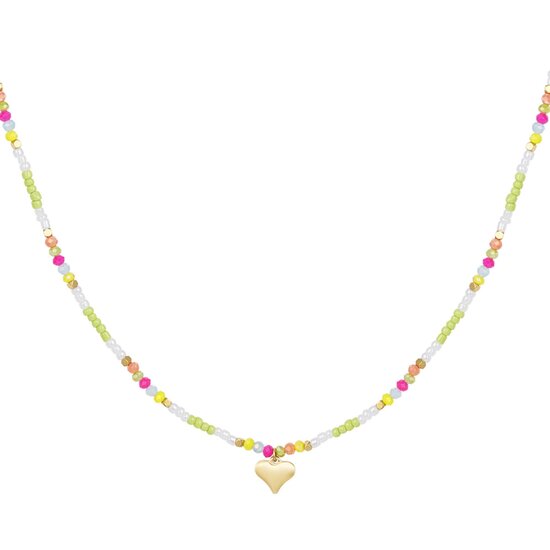 Beads Heart - Groen/Multi