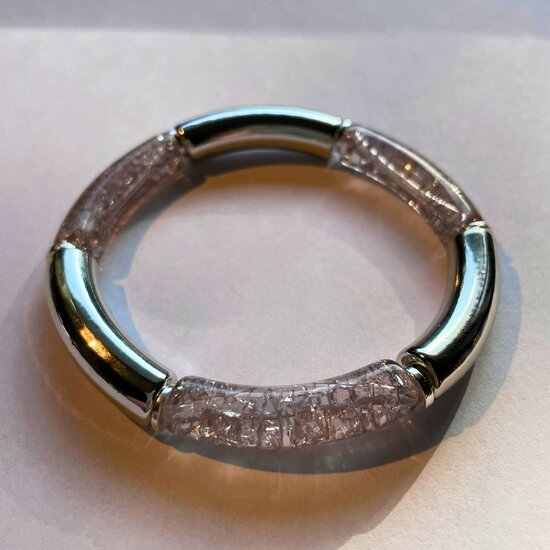 Tube sparkle zilver 