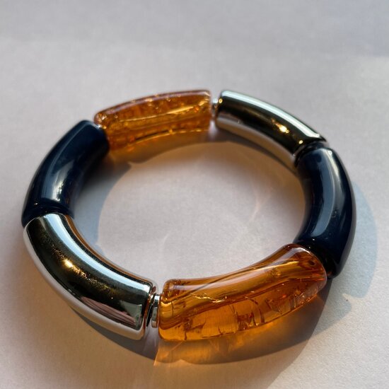 Big Tube Blauw Sparkle Bruin