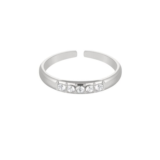 Strass - Wit Zilver