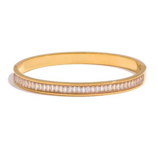 Diamond  Bangle - Goud