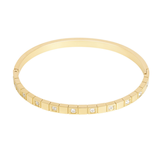 Cubic Zircon Bangle - Goud