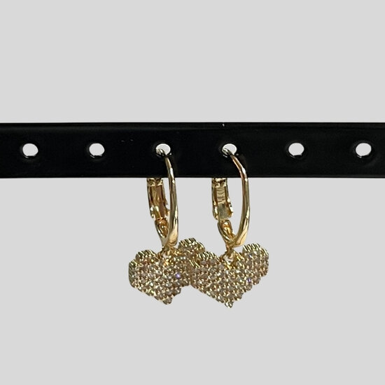 Bling Hart Ovaal- Goud