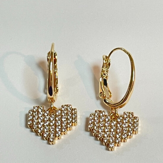 Bling Hart Ovaal- Goud