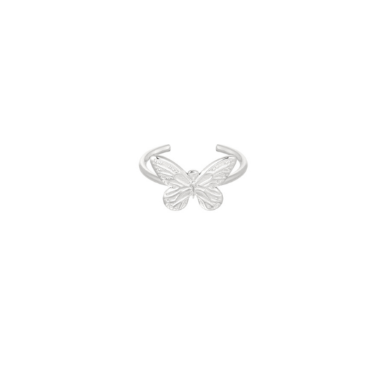 Ring Vlinder Zilver