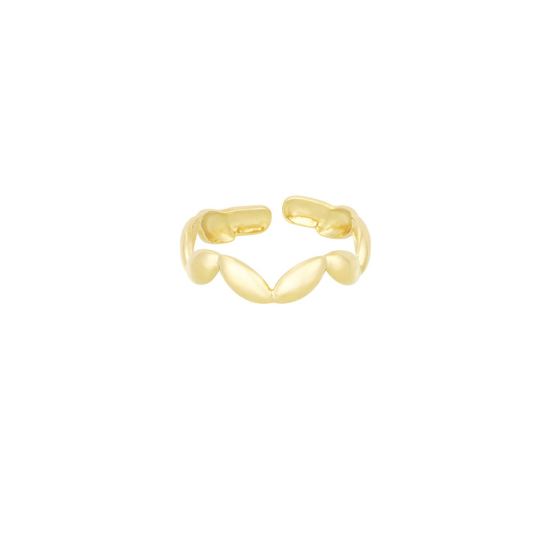 Ring Wave - Goud