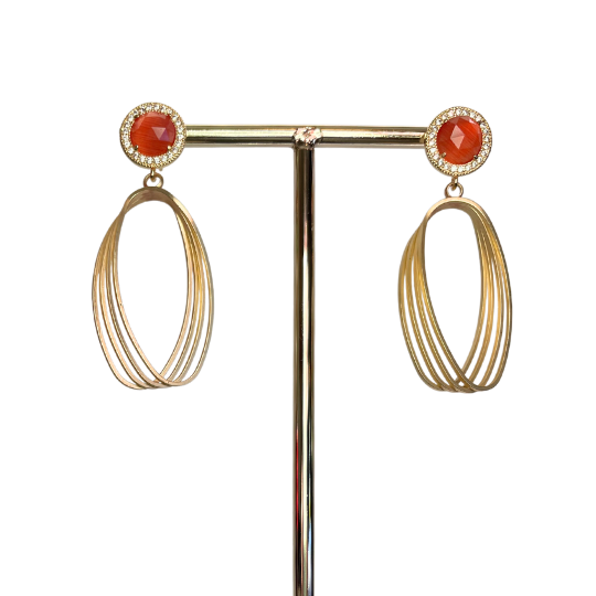 Oranje Cateye - Mat goud