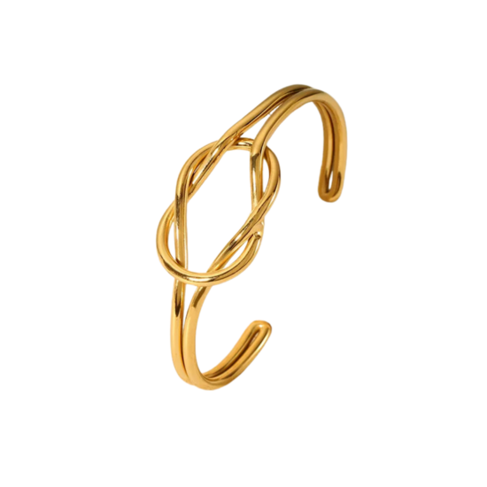 Knoop RVS goud - Small