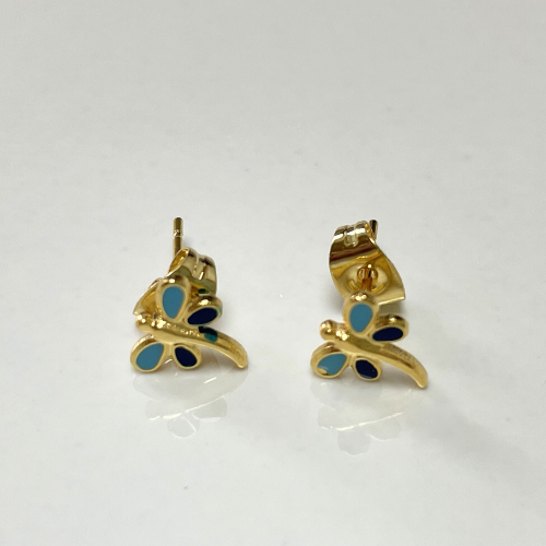 Libelle - Goud - Blauw