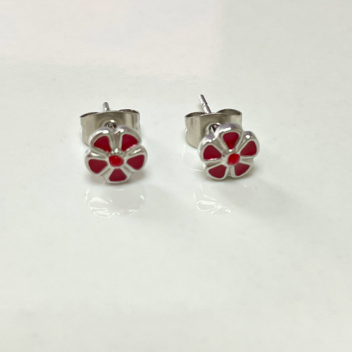 Daisy - Zilver - Rood