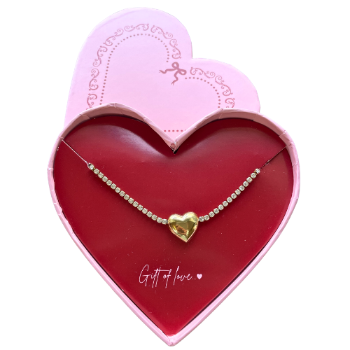 Gift of Love - Armband - Hart zirkonia - Goud
