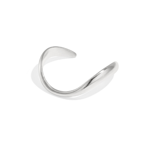 Bangle cuff Organisch - Zilver