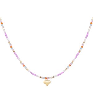 Beads Heart - Paars/Multi