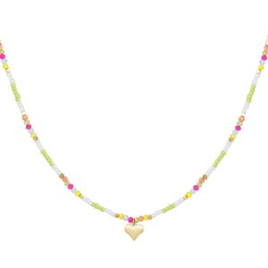 Beads Heart - Groen/Multi