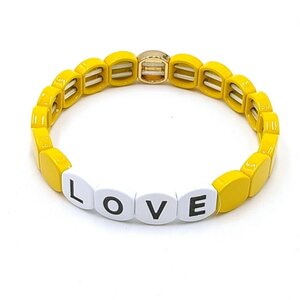 Love - Geel - Armband