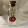 Heart - Earring in a bottle - rood