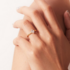 Femme ring verstelbaar rvs transparant